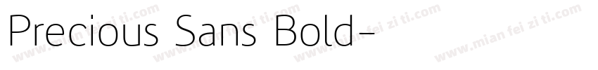 Precious Sans Bold字体转换
